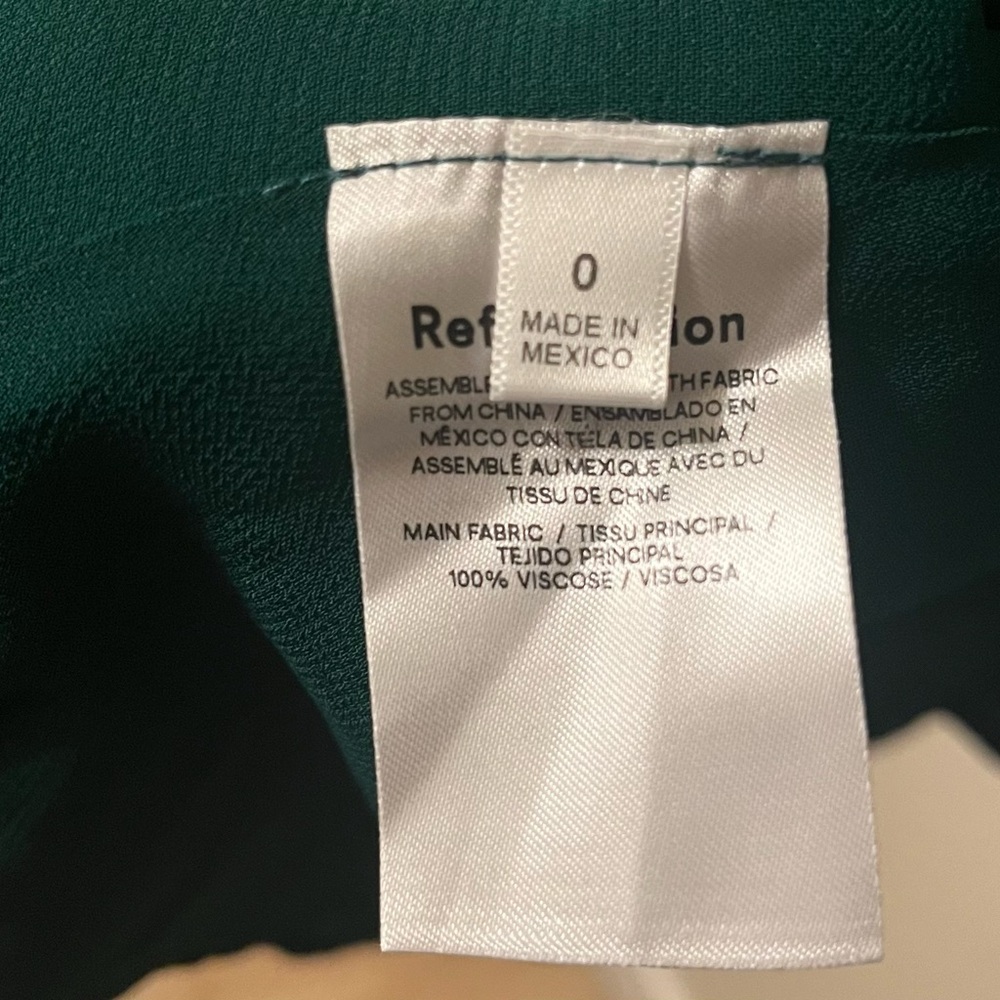 Reformation Twilight Dress in Emerald (Size 0) - Picture 5 of 5